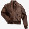 Stranger Things Billy Hargrove Brown Leather Jacket Front