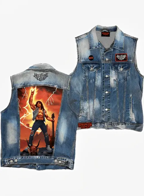 Stranger Things Eddie Munson Denim Vest