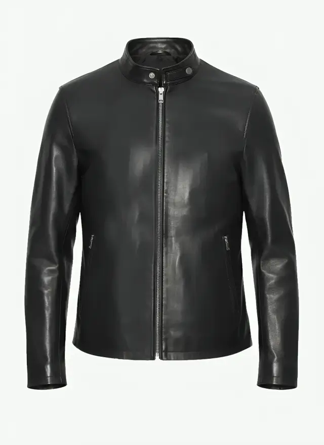 Stranger Things Eddie Munson S04 Black Leather Jacket-Front