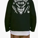 Stranger Things Plaid Collar Hellfire Club Jacket