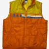 Stranger Things Puffer Vest Orange Yellow Vest
