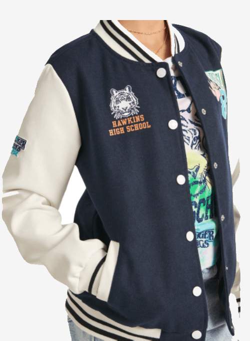 Stranger Things S4 Green BaseBall Varsity Jacket