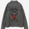 Hellfire Club Grey Denim Jacket-Stranger-Things-Outfits