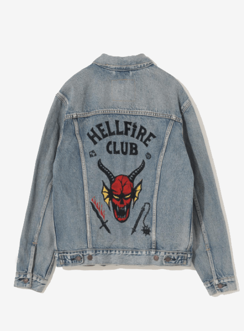 Hellfire Club Blue Denim Jacket