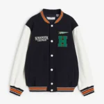 Stranger Things Wool Baseball Black Varsity Jacket