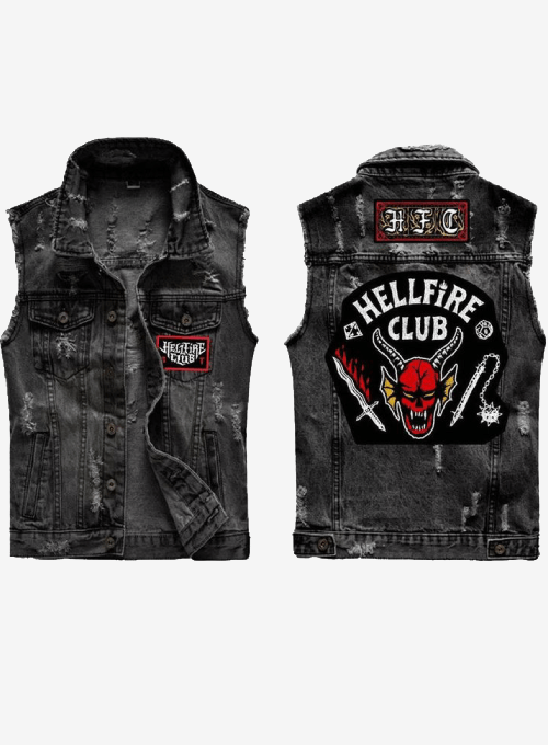 Stranger Things Eddie Munson Denim Vest - Jacket Era