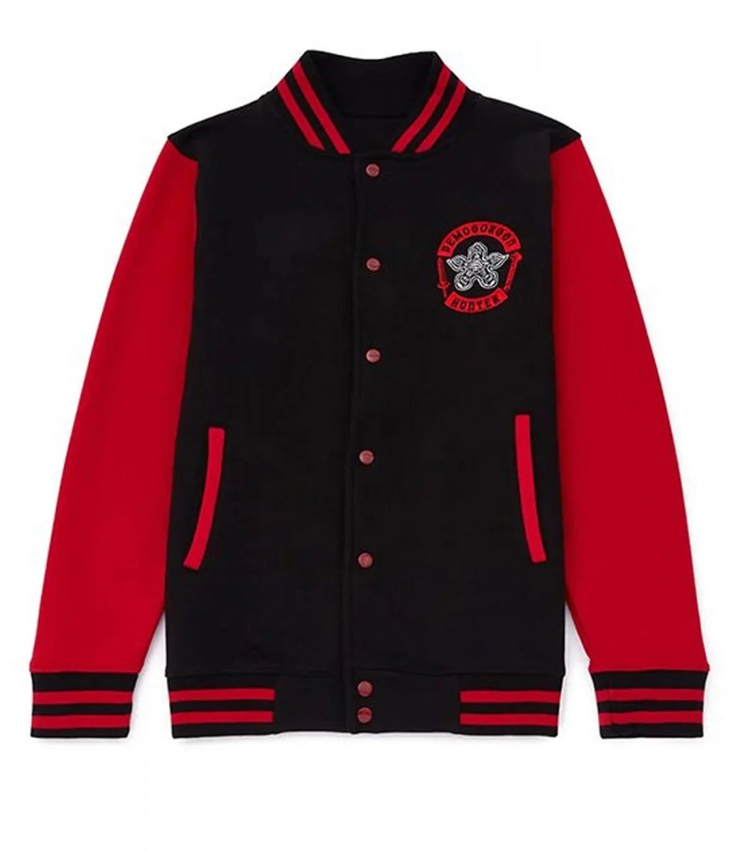 Demogorgon-Hunter-Wool-Varsity-Jacket-Stranger-Things-Outfits-Front