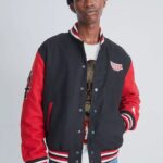 Stranger Things Hawkins Black & Red Letterman Varsity Jacket