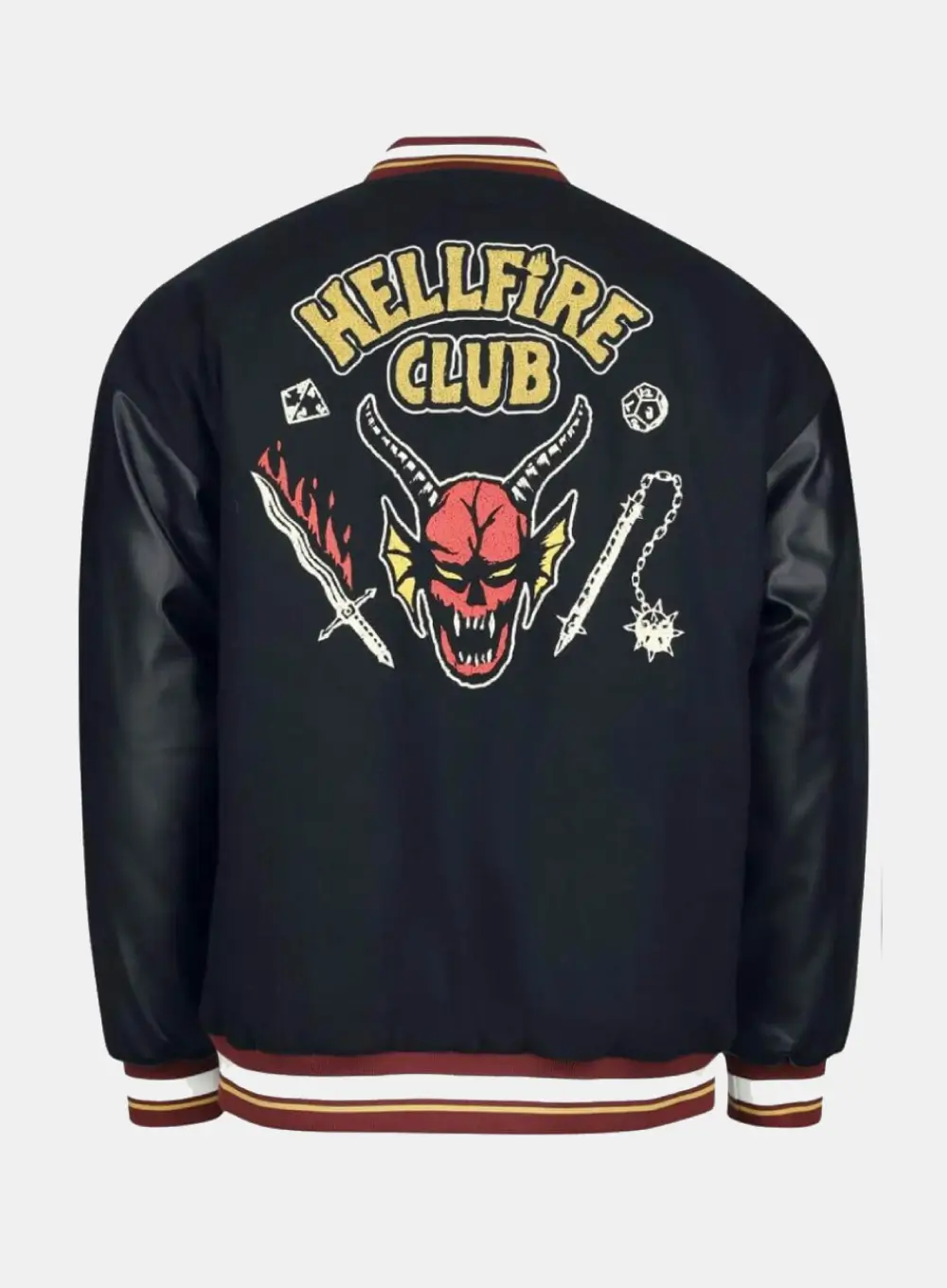 Hellfire-Club-Black-Wool-Varsity-Jacket-Stranger-Things-Outfits-Back