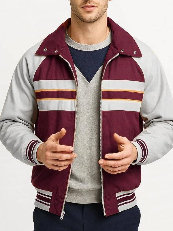 Stranger-Things-Season-5-Lucas-Sinclair-Burgundy-Gray-Jacket